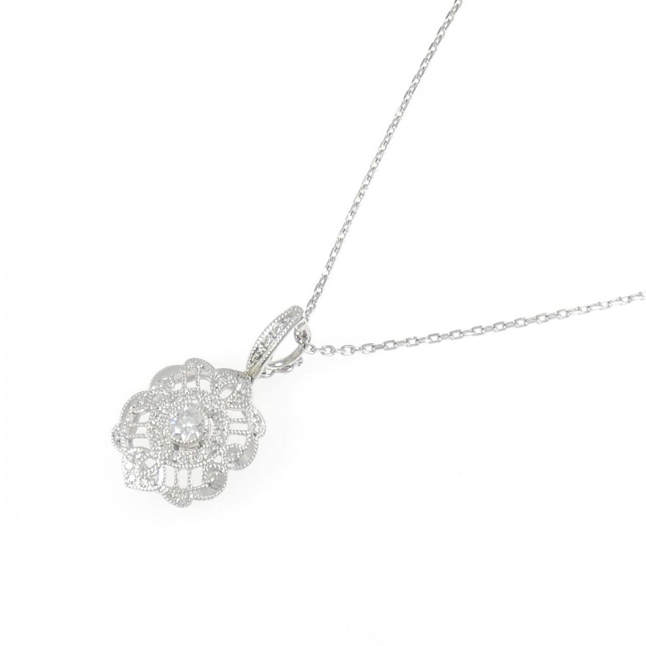 PT900/PT850 ダイヤモンド ネックレス 0.33CT