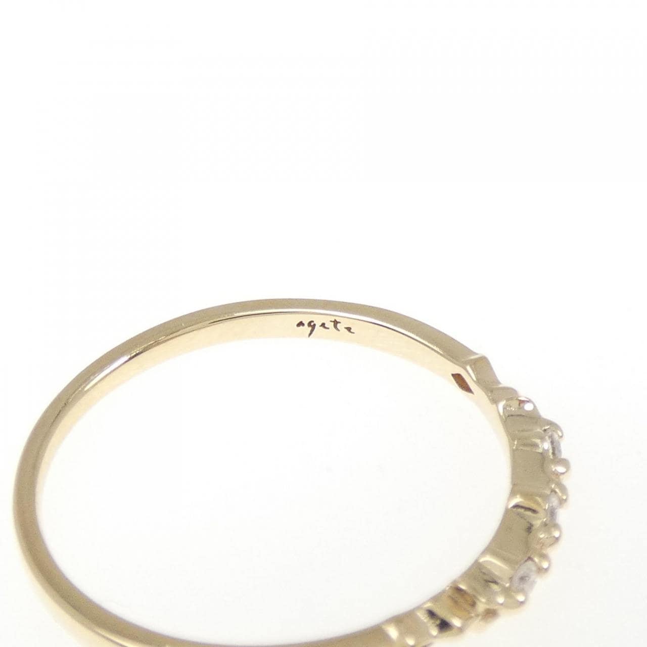 アガット ダイヤモンド リング 0.04CT