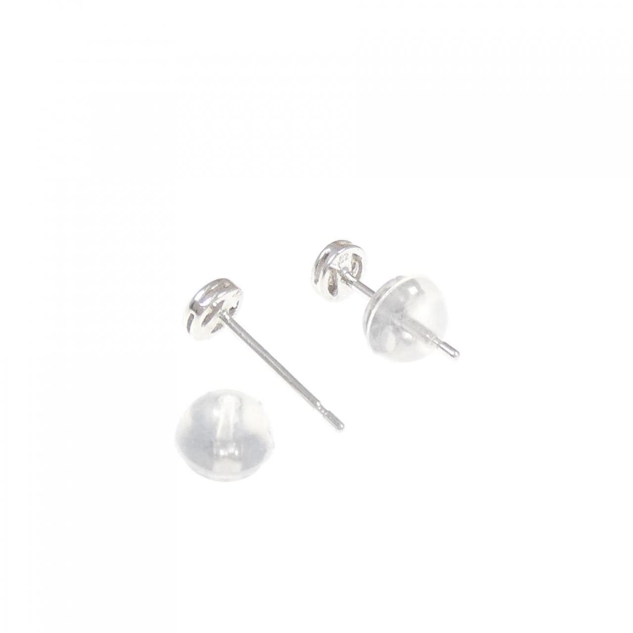 PT900 Solitaire Diamond Earrings 0.04CT