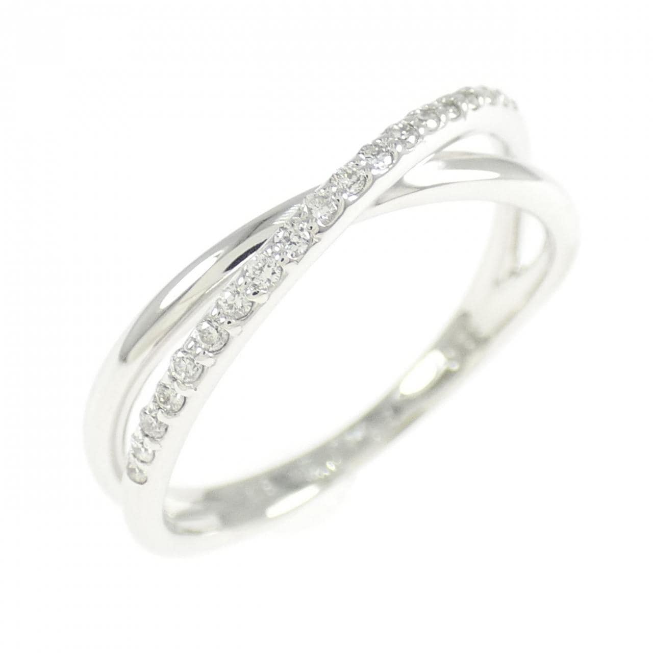 K18WG ダイヤモンド リング 0.11CT