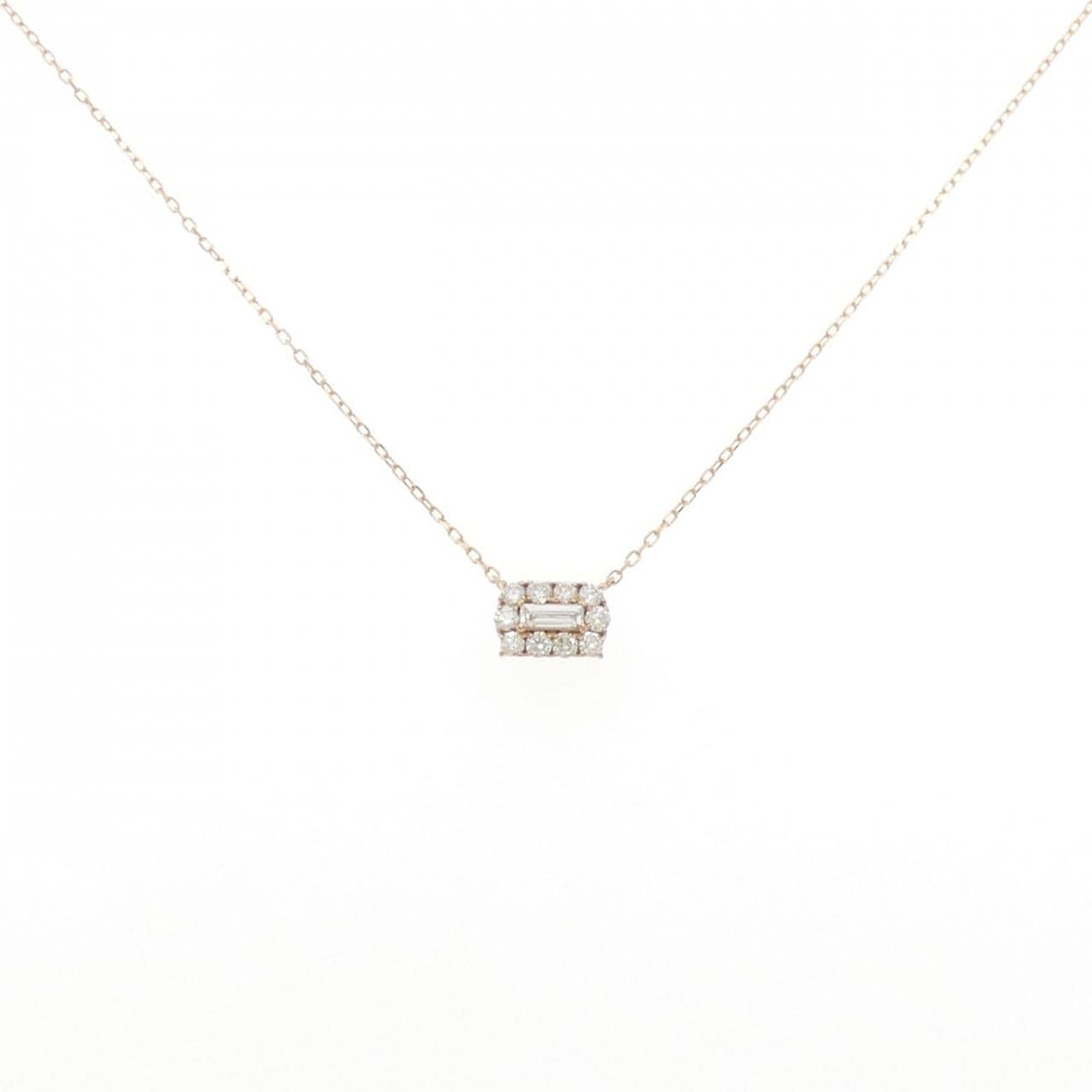 K18PG ダイヤモンド ネックレス 0.133CT