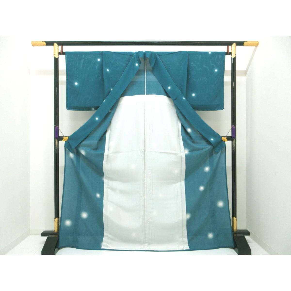 【未使用品】単衣　駒絽小紋