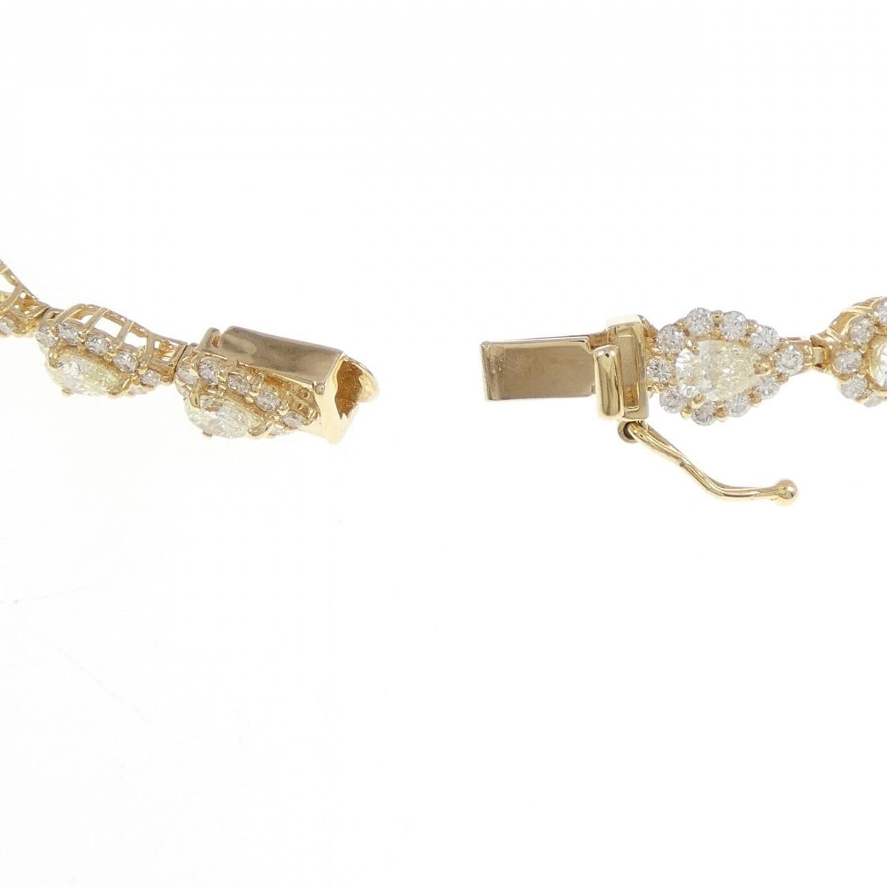 [BRAND NEW] K18YG Diamond Bracelet 5.10CT