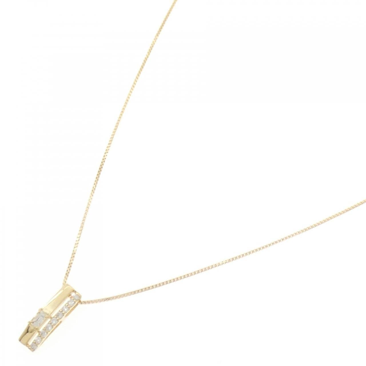 【新品】K18YG ダイヤモンド ネックレス 0.12CT
