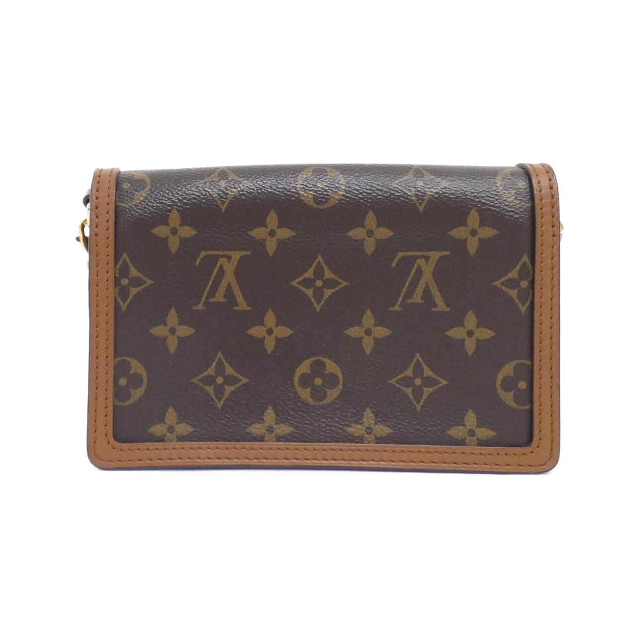 LOUIS VUITTON Monogram Portefeuille Dauphine M68746 Chain Wallet