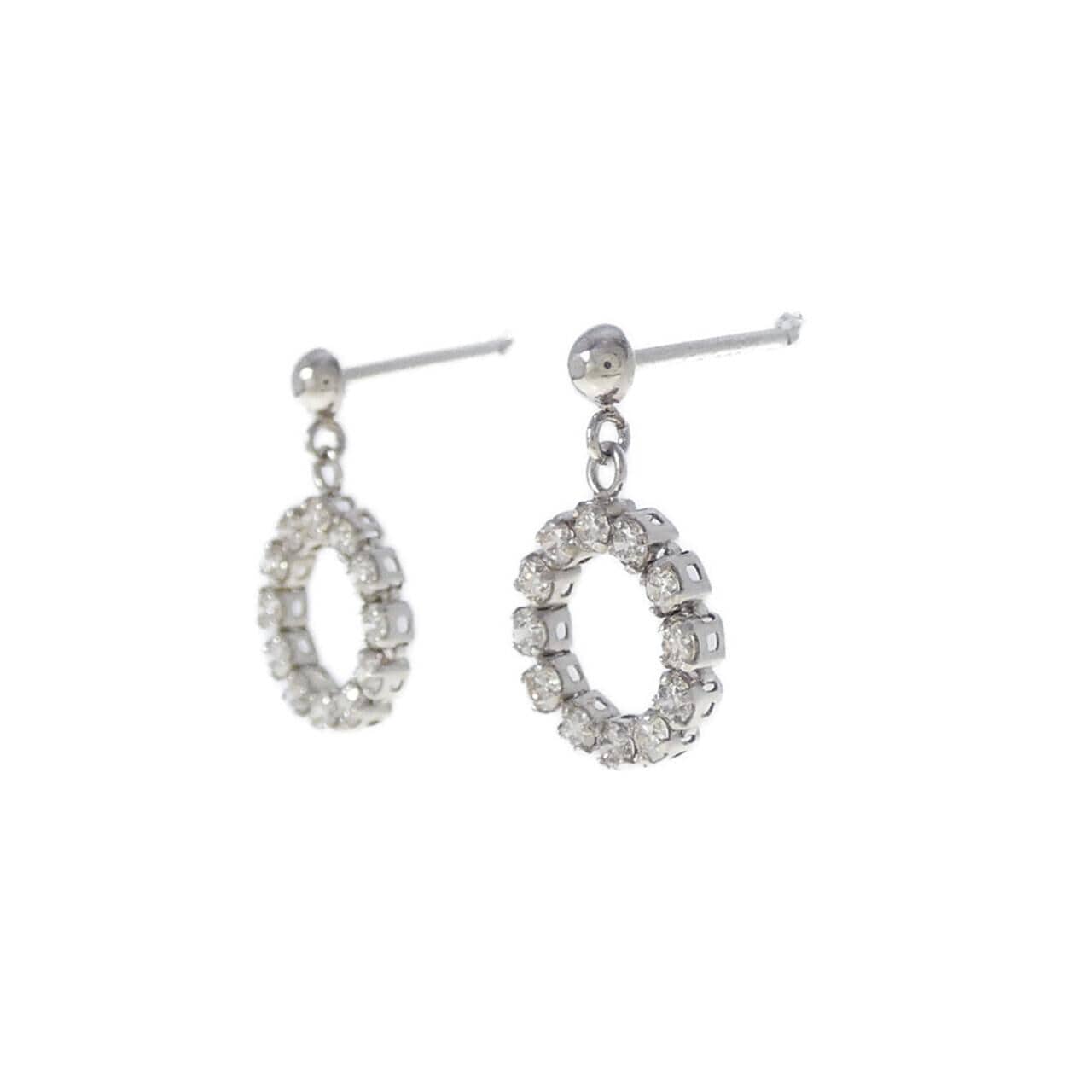 PT900 ダイヤモンド ピアス 0.30CT