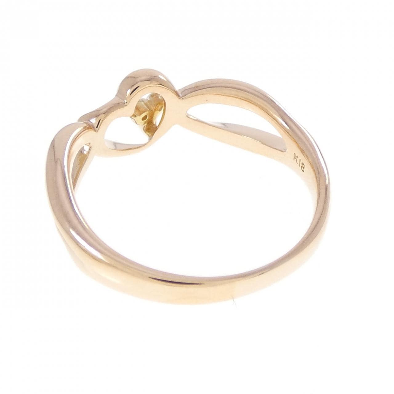 クミキョク ハート ダイヤモンド リング 0.04CT