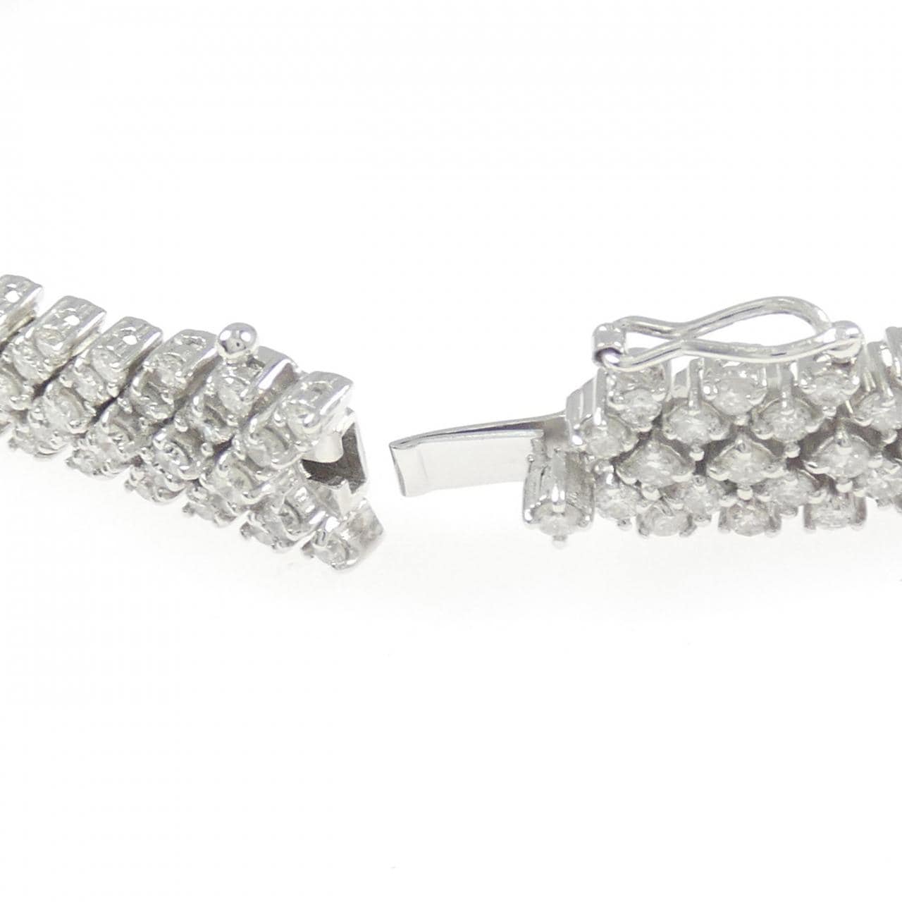 K18WG ダイヤモンド ブレスレット 5.00CT