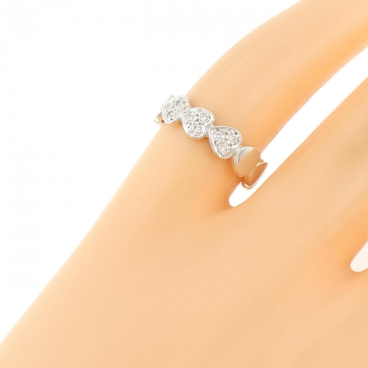 スタージュエリー ハート ダイヤモンド ピンキーリング 0.05CT