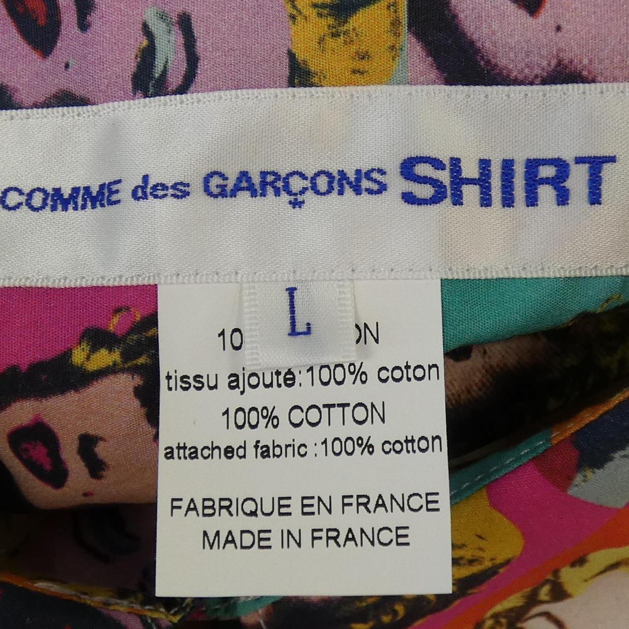 コムデギャルソンシャツ COMME des GARCONS SHIRT FM-B005 ANDY WARHOL シャツ