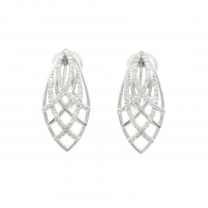 K18WG Diamond earrings/earrings 0.62CT
