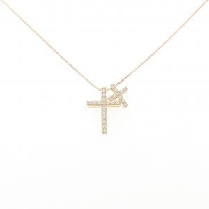 K18YG 2WAY ダイヤモンド ネックレス 0.23CT