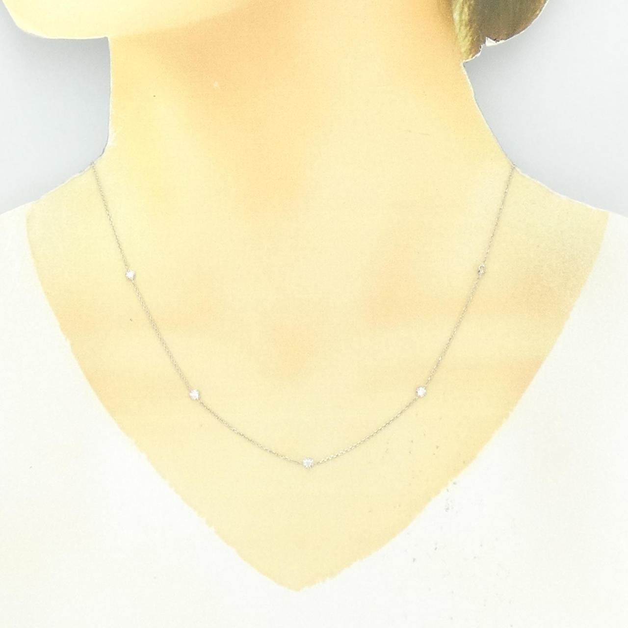 PT900/PT850 ダイヤモンド ネックレス 0.14CT