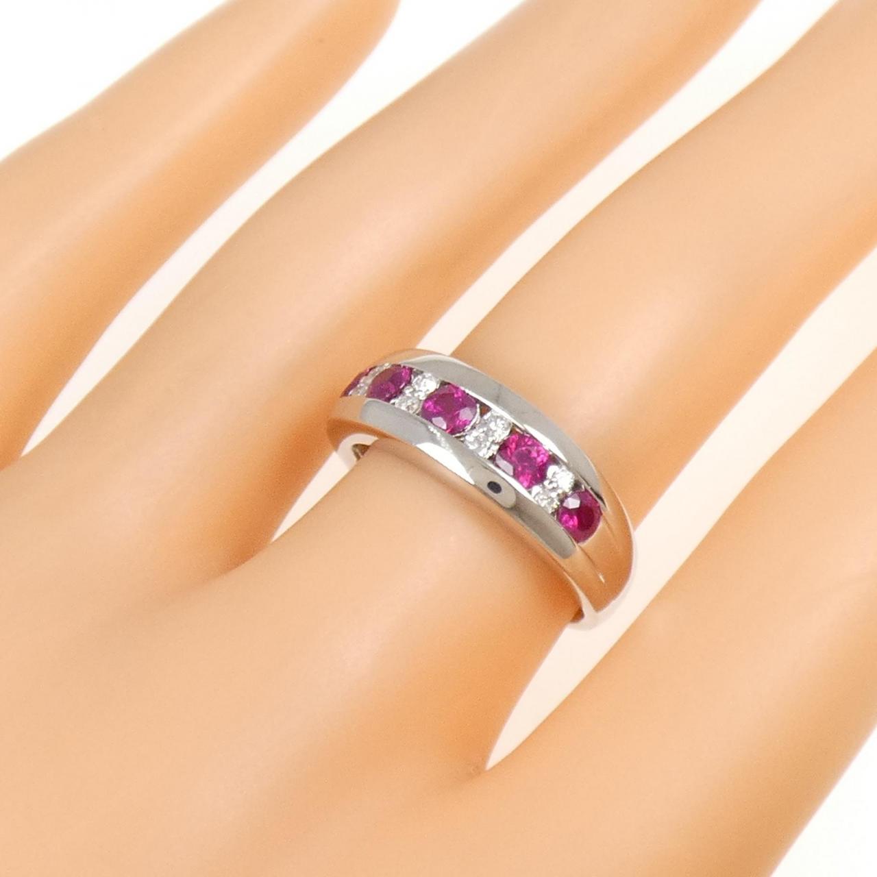 PT900 ルビー リング 0.81CT
