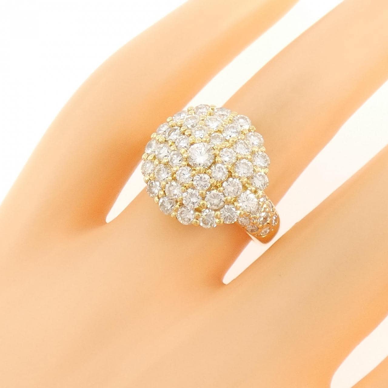 K18YG/K18WG ダイヤモンド リング 2.55CT