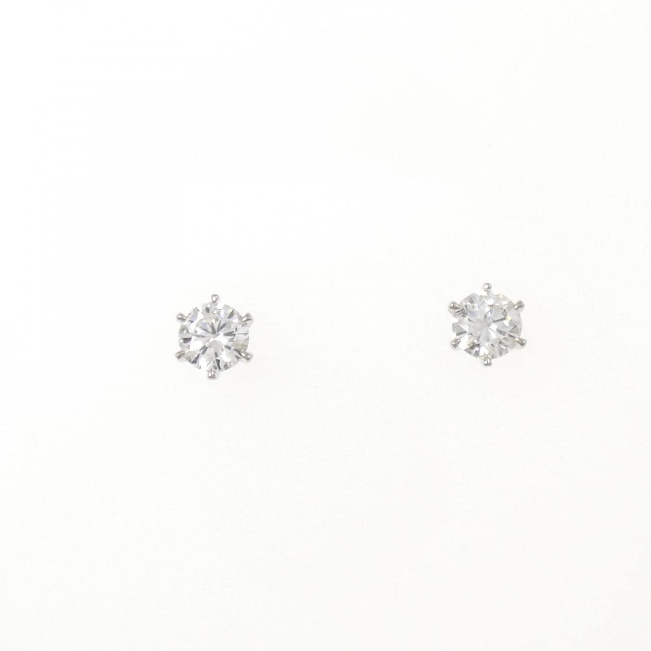 【リメイク】PT900/ST ダイヤモンド ピアス 0.203CT 0.221CT E VS1 VG-GOOD