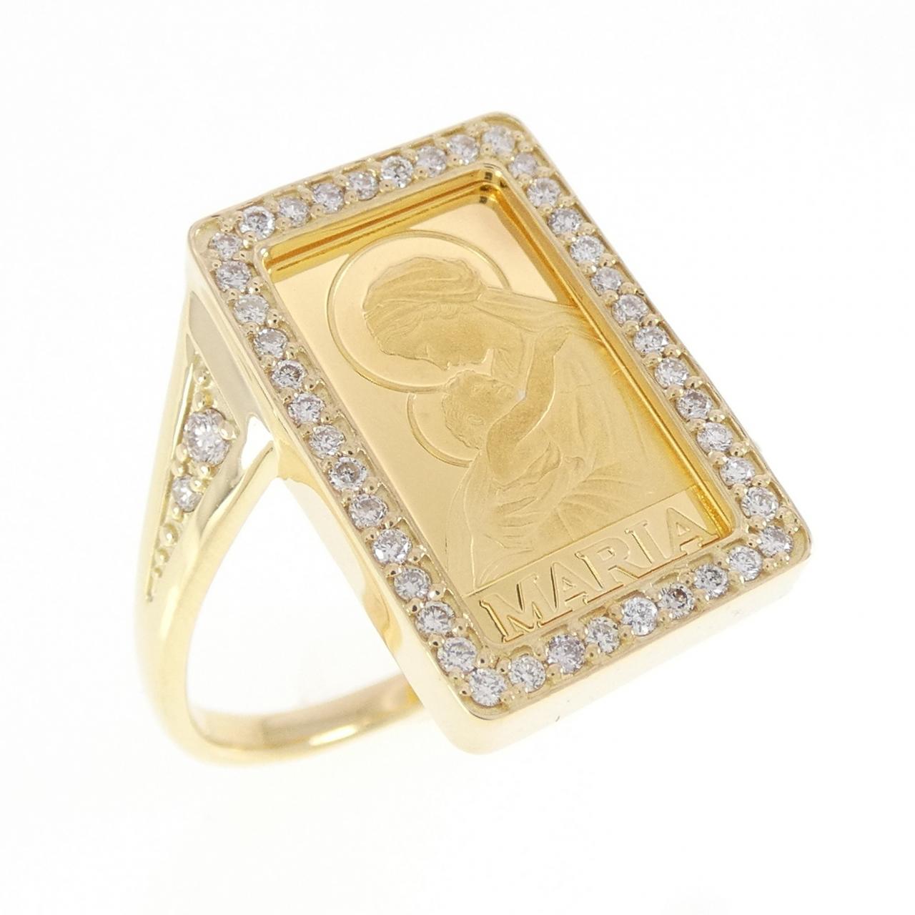 K18YG ダイヤモンド リング 0.25CT
