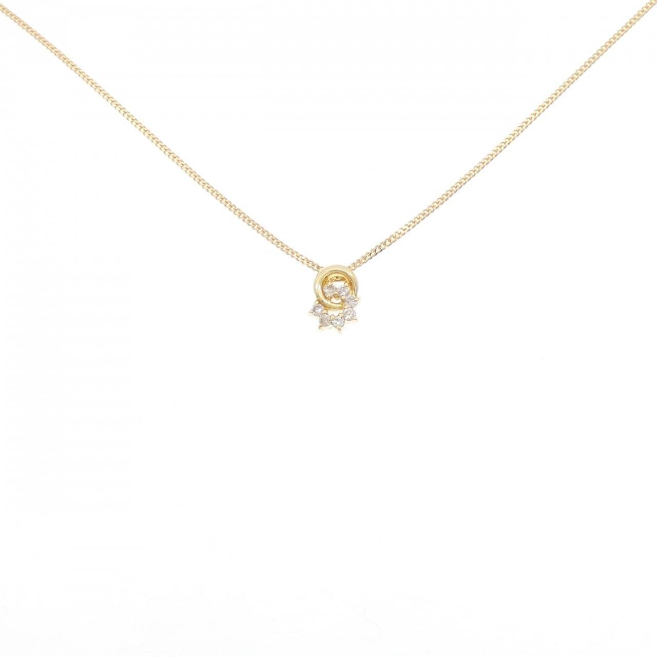 K18YG ダイヤモンド ネックレス 0.09CT