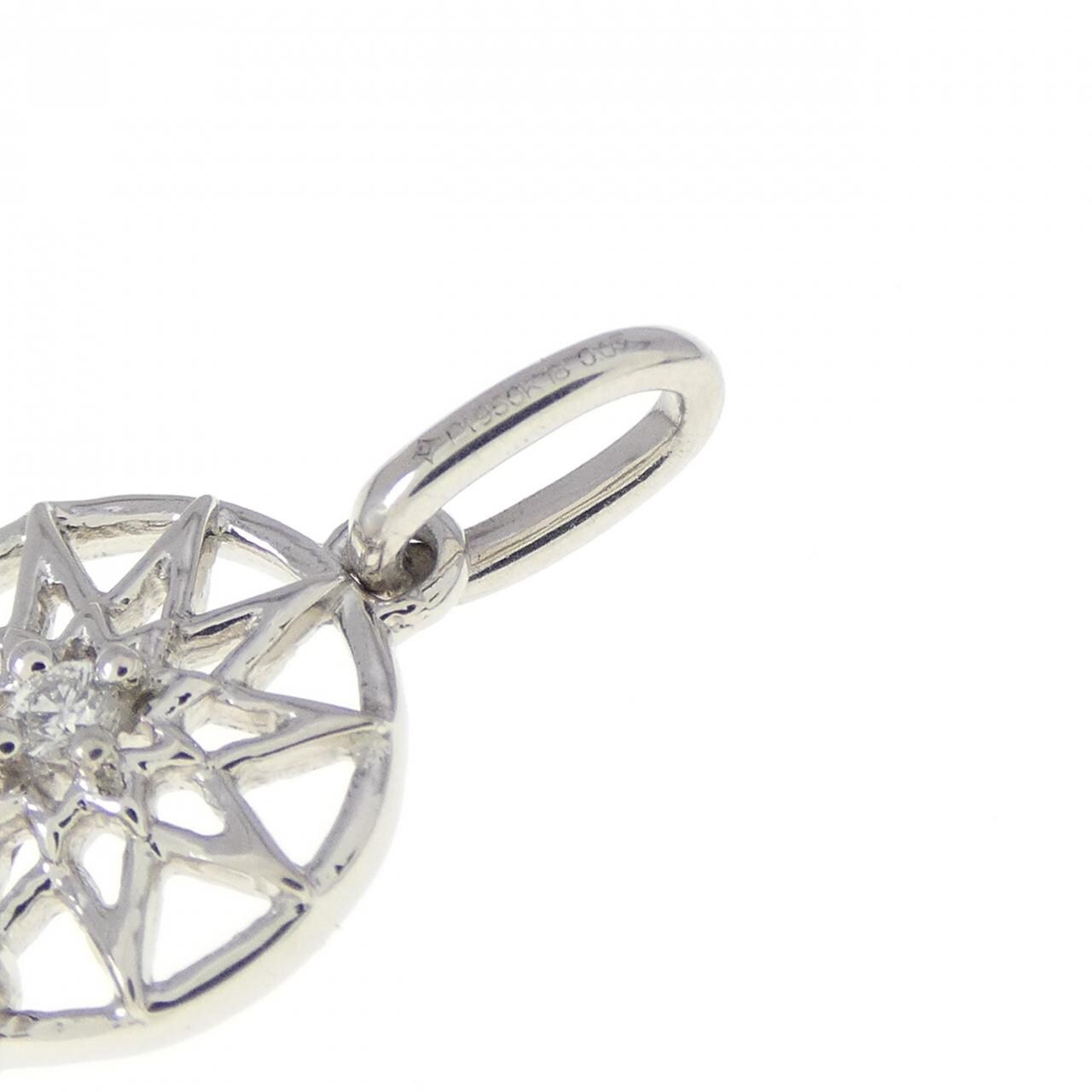 PT/K18YG ダイヤモンド ペンダント 0.05CT
