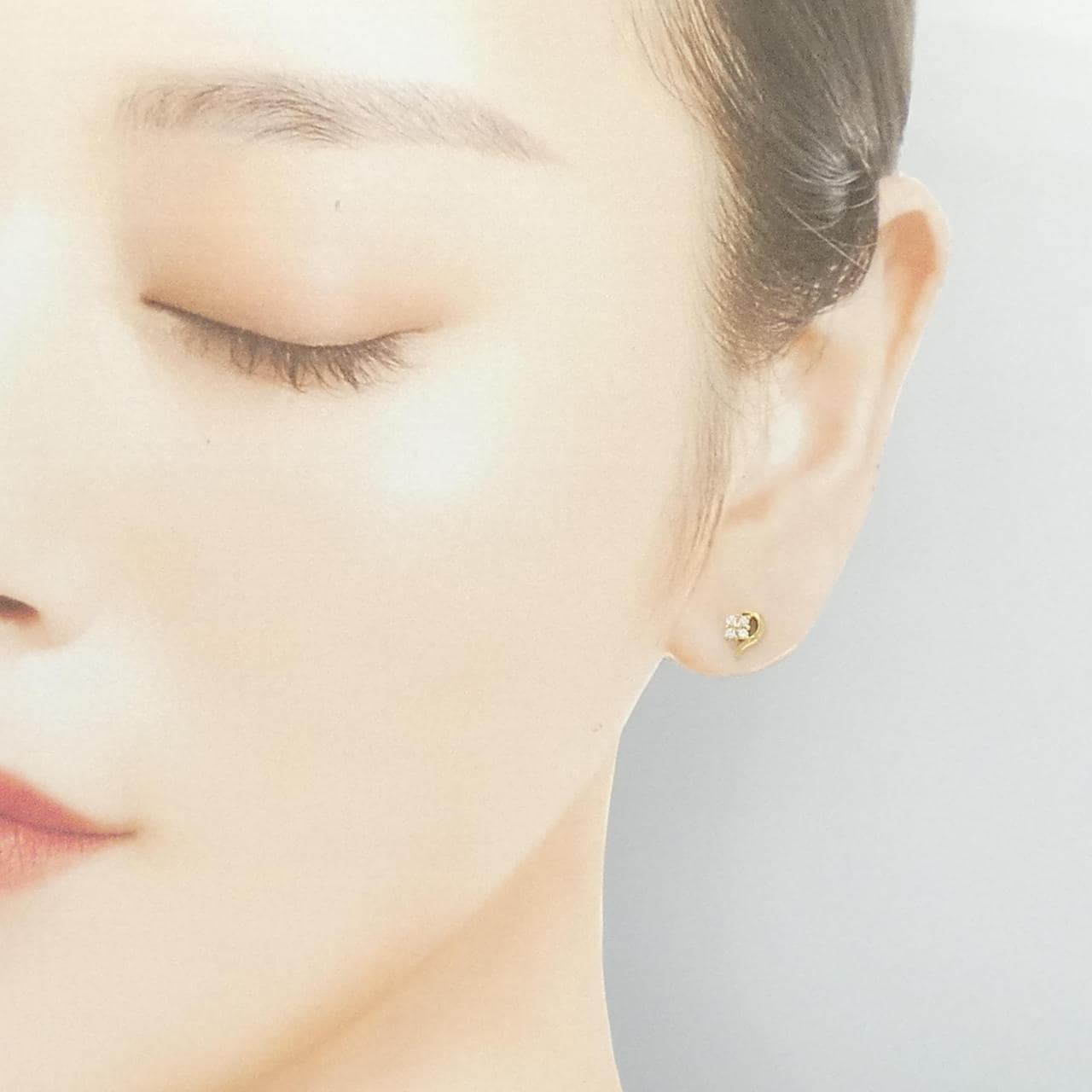 K18YG ダイヤモンド ピアス