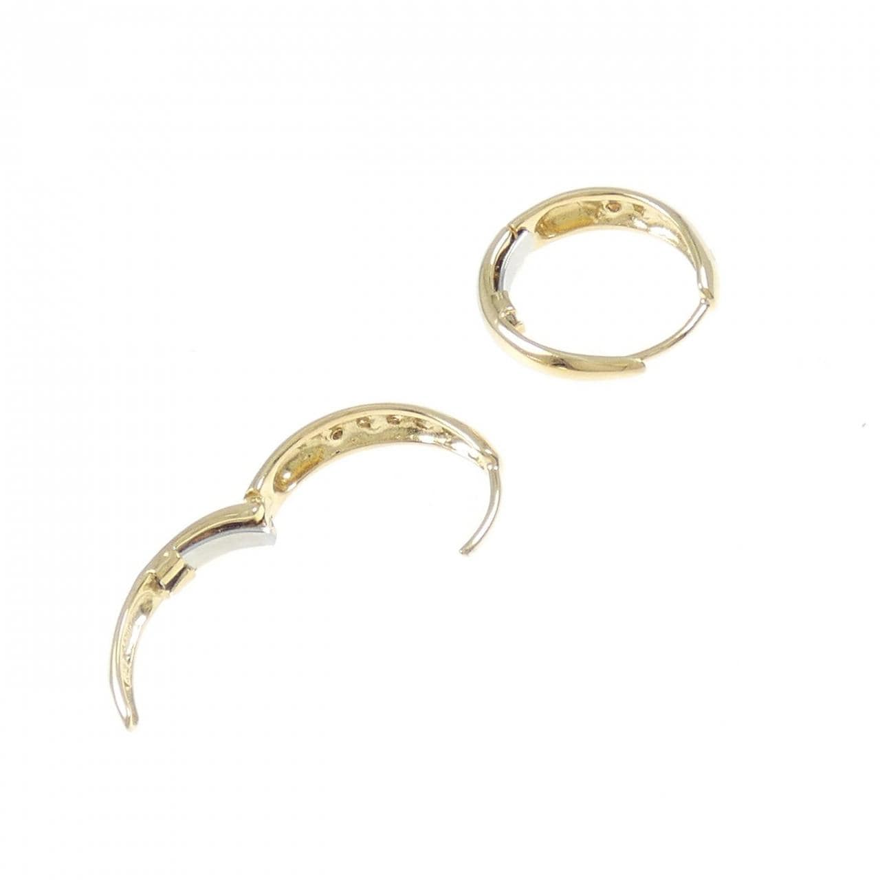 K18YG鑽石耳環 0.04CT