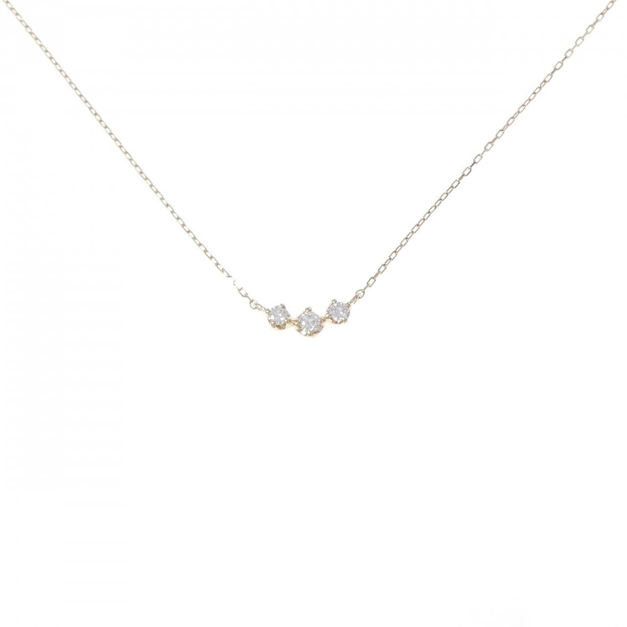 K10YG ダイヤモンド ネックレス 0.068CT