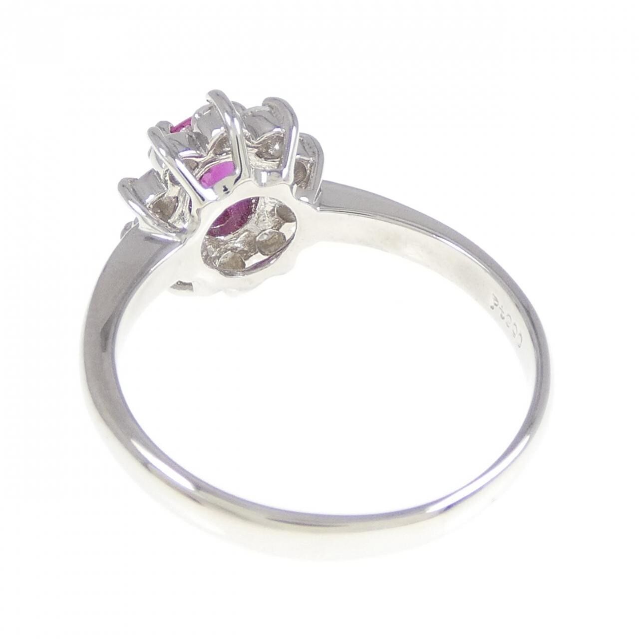 PT900 ルビー リング 0.62CT