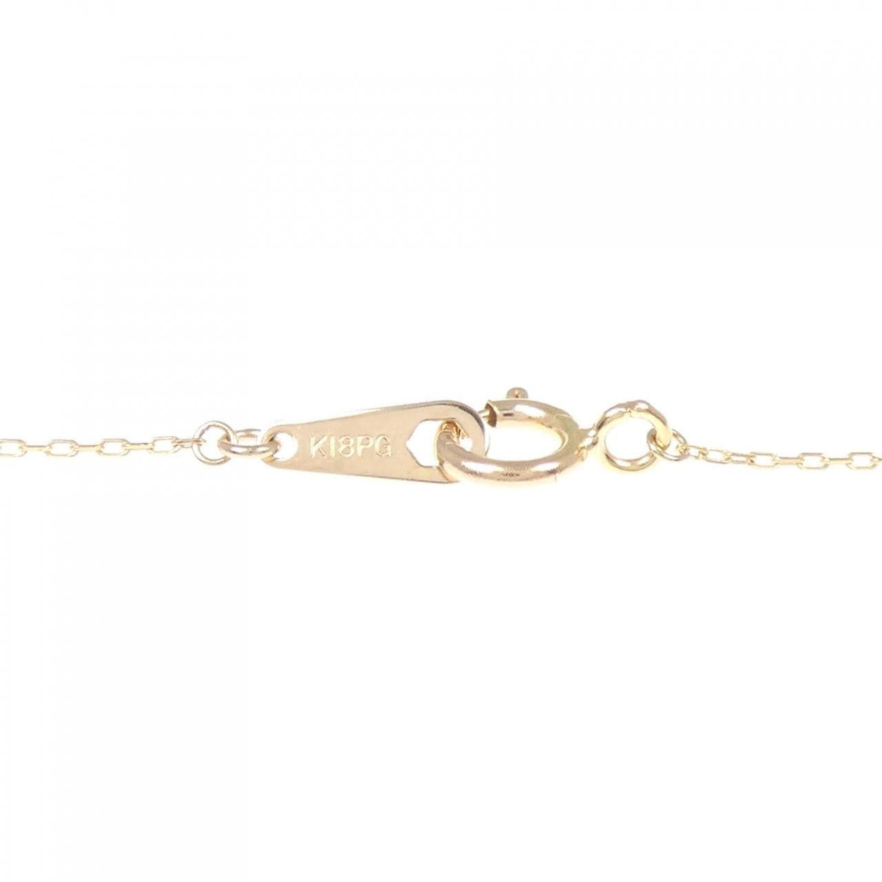 K18PG ハート ダイヤモンド ネックレス 0.30CT