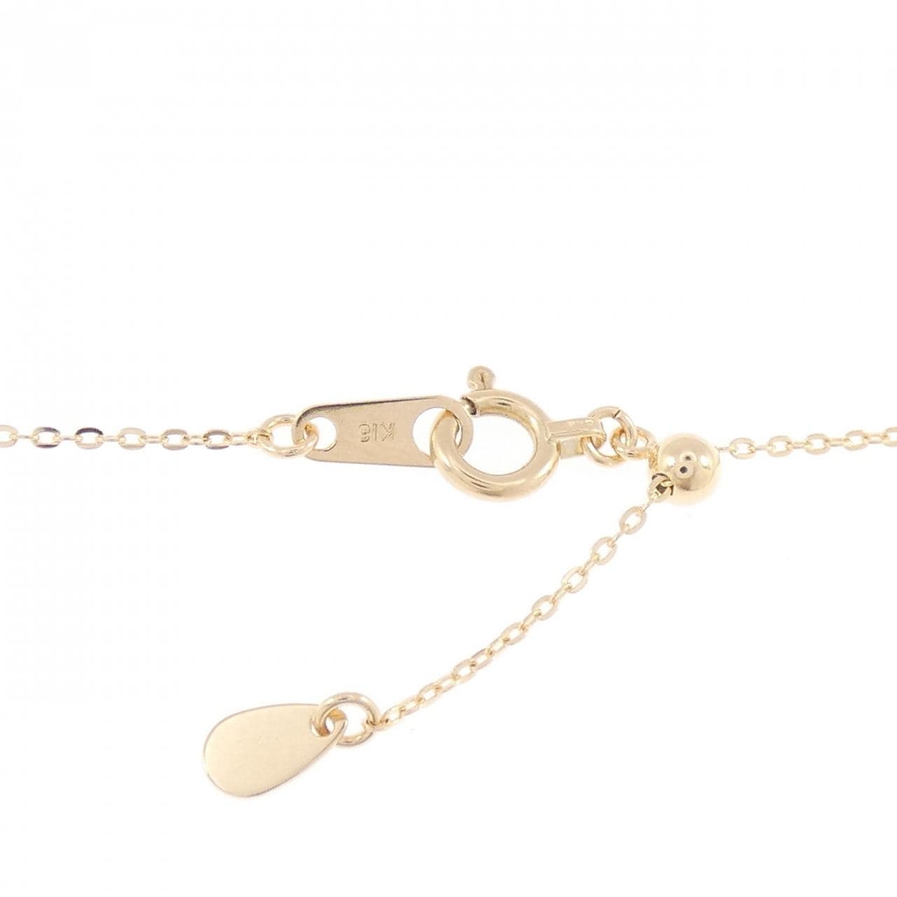 K18YG フラワー ダイヤモンド ネックレス 0.20CT