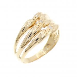 K18YG ダイヤモンド リング 0.02CT
