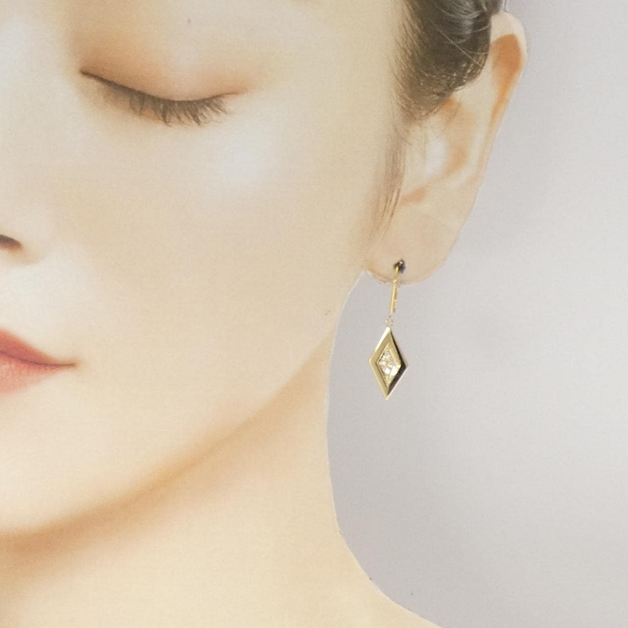 K18YG ダイヤモンド ピアス