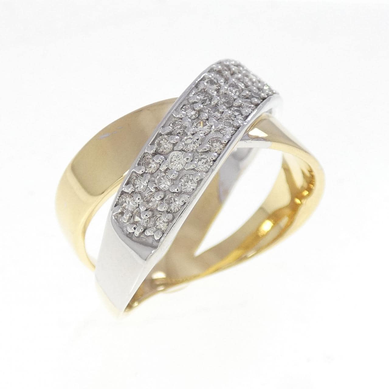 K18YG/K18WG ダイヤモンド リング 0.50CT