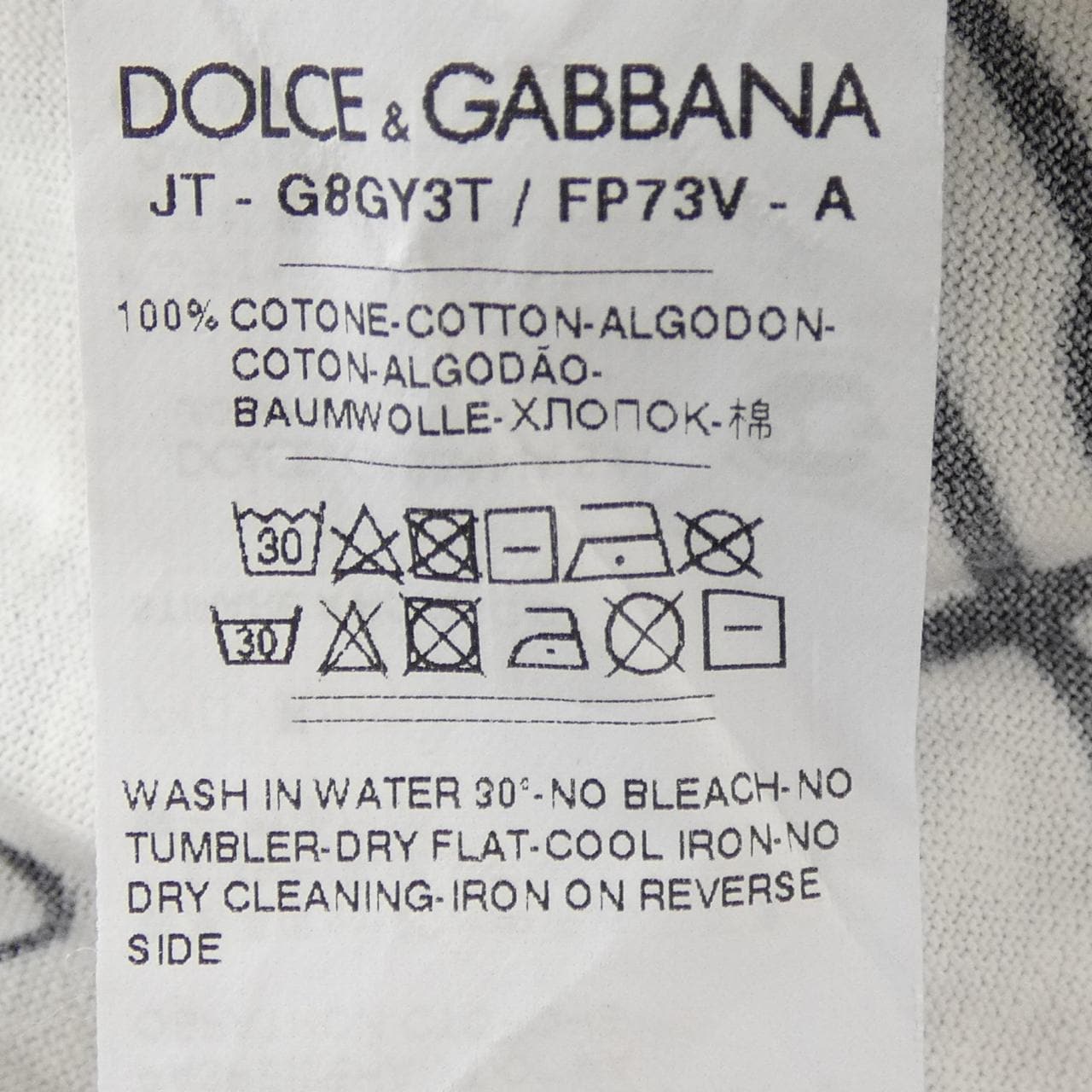 ドルチェアンドガッバーナ DOLCE&GABBANA G8GY3T Tシャツ