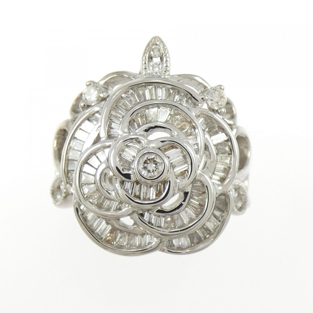 K18WG ダイヤモンド リング 0.62CT