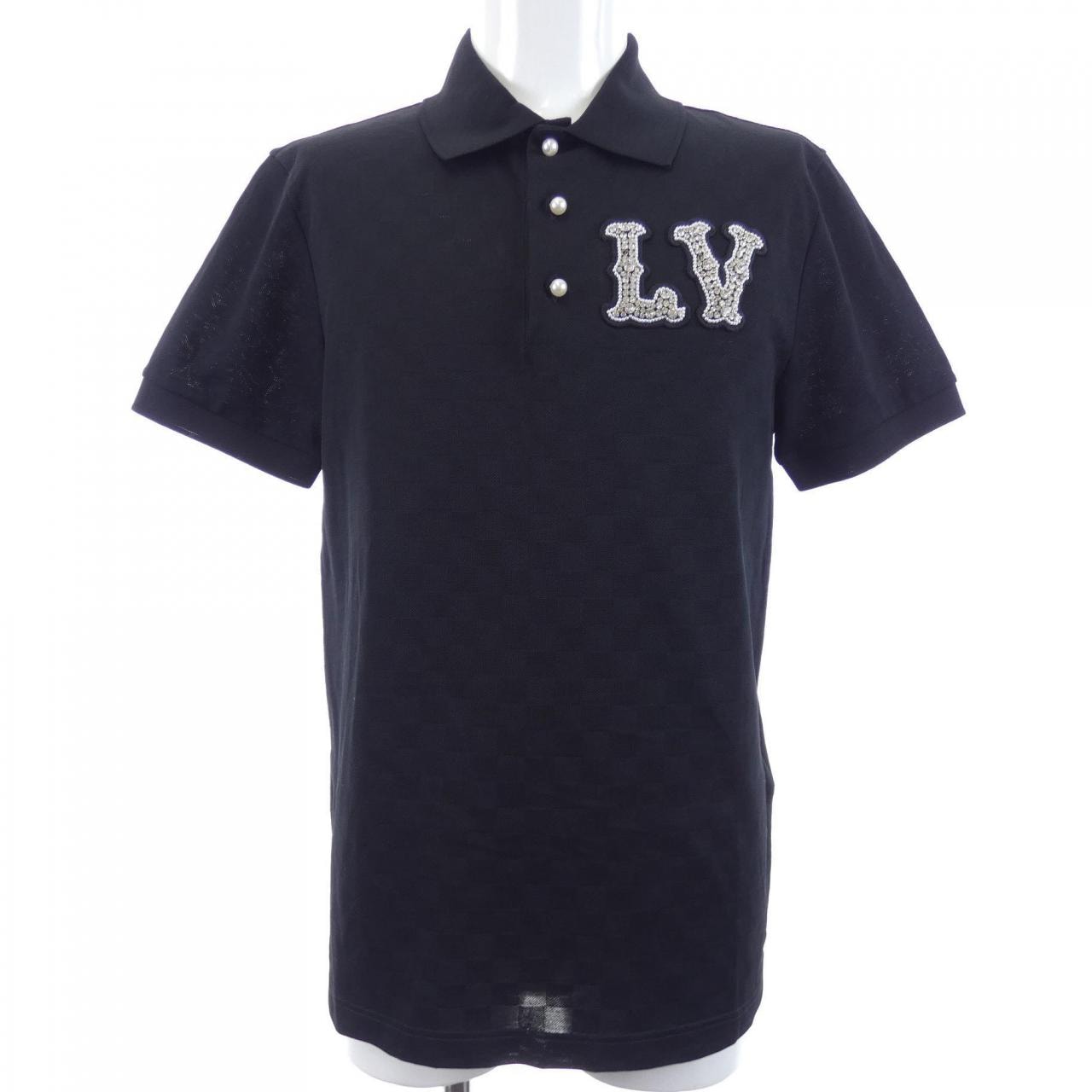 ルイヴィトン LOUIS VUITTON コットンピケポロウィズエンブロイダードLVパッチ HQY61WJUV ポロシャツ