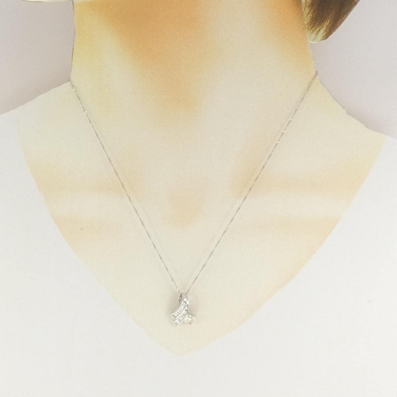 PT900/PT850 ダイヤモンド ネックレス 0.52CT