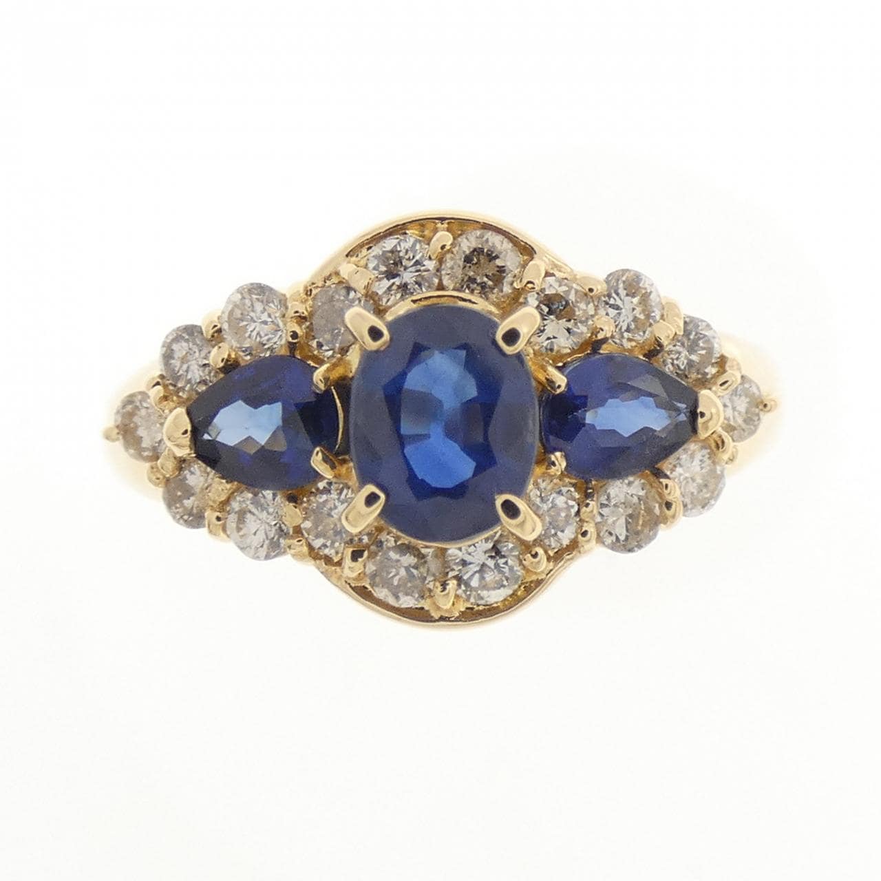 K18YG サファイヤ リング 0.85CT