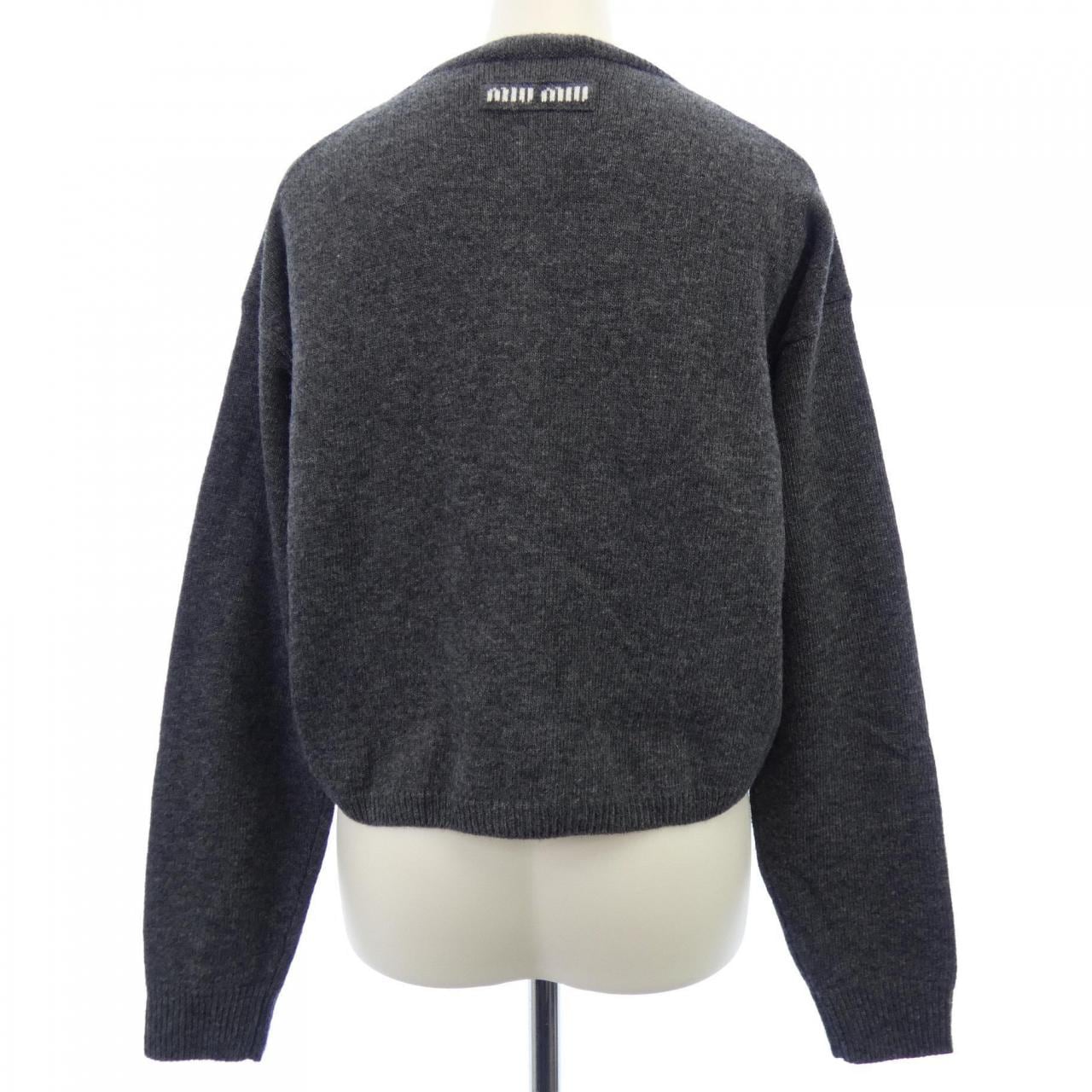 MIU MIU Miu logo DNA02T SOOO 13WS cardigan