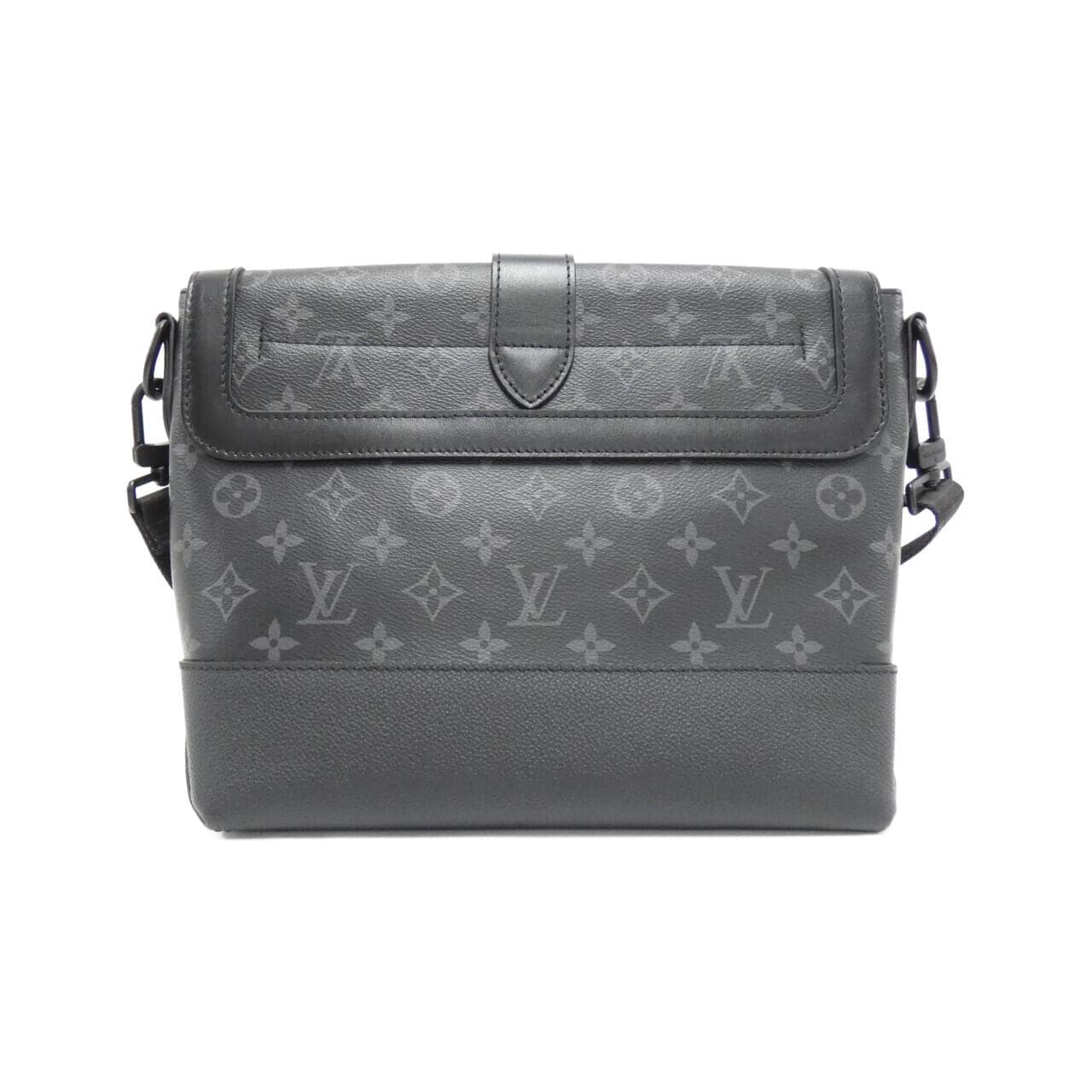 LOUIS VUITTON Monogram Eclipse Saumur 郵差包 M45911 單肩包