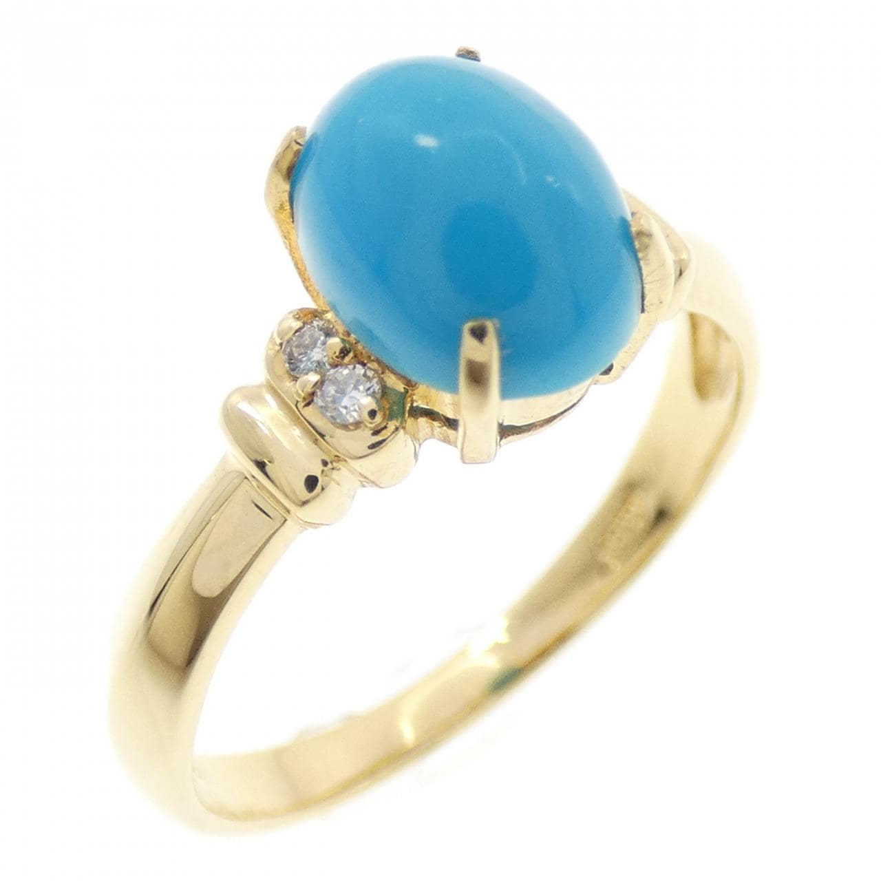 K18YG turquoise ring