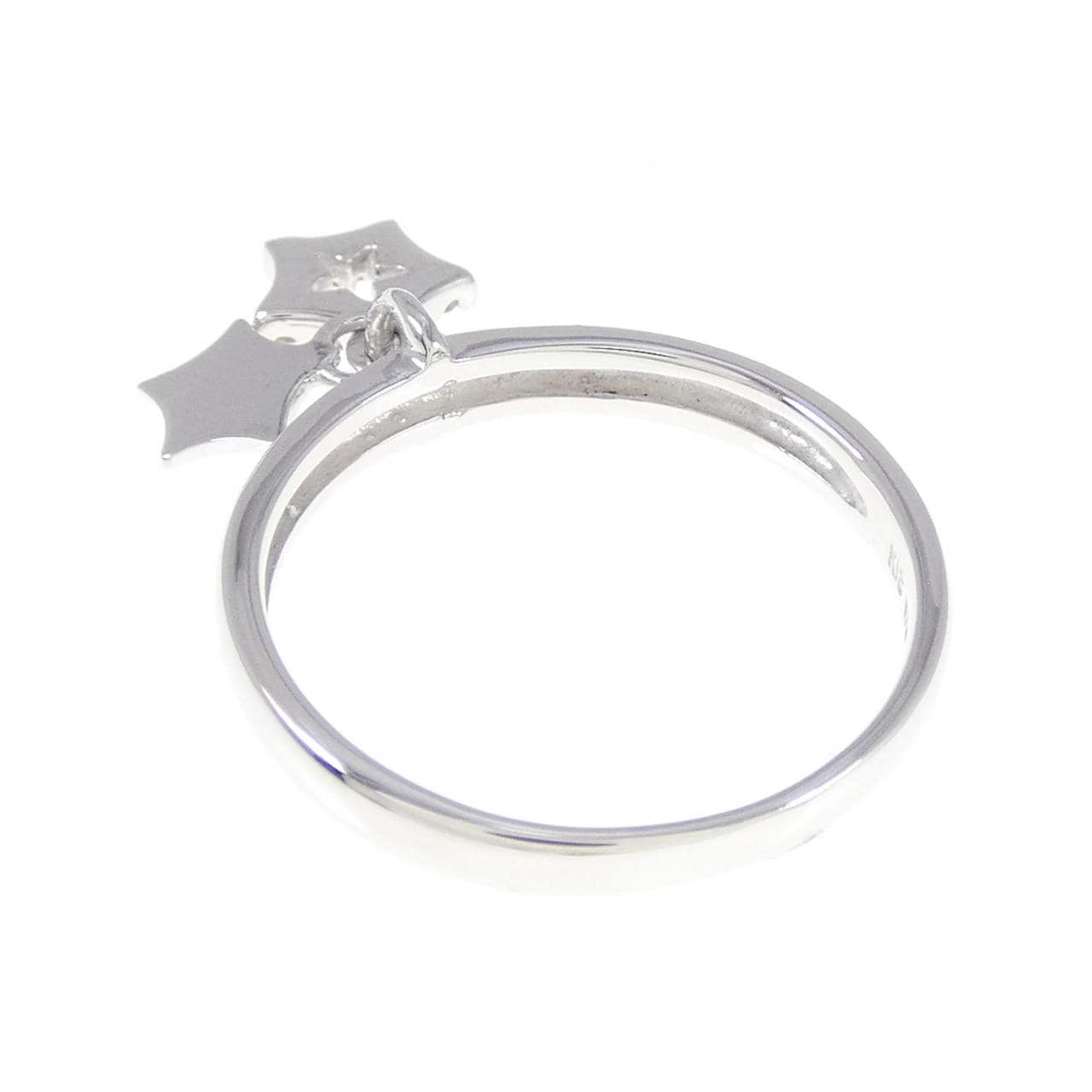 K18WG Star Diamond Ring 0.08CT