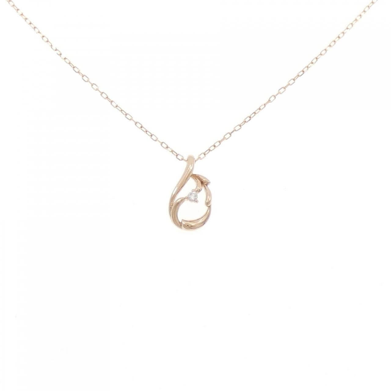 K18PG ダイヤモンド ネックレス 0.01CT