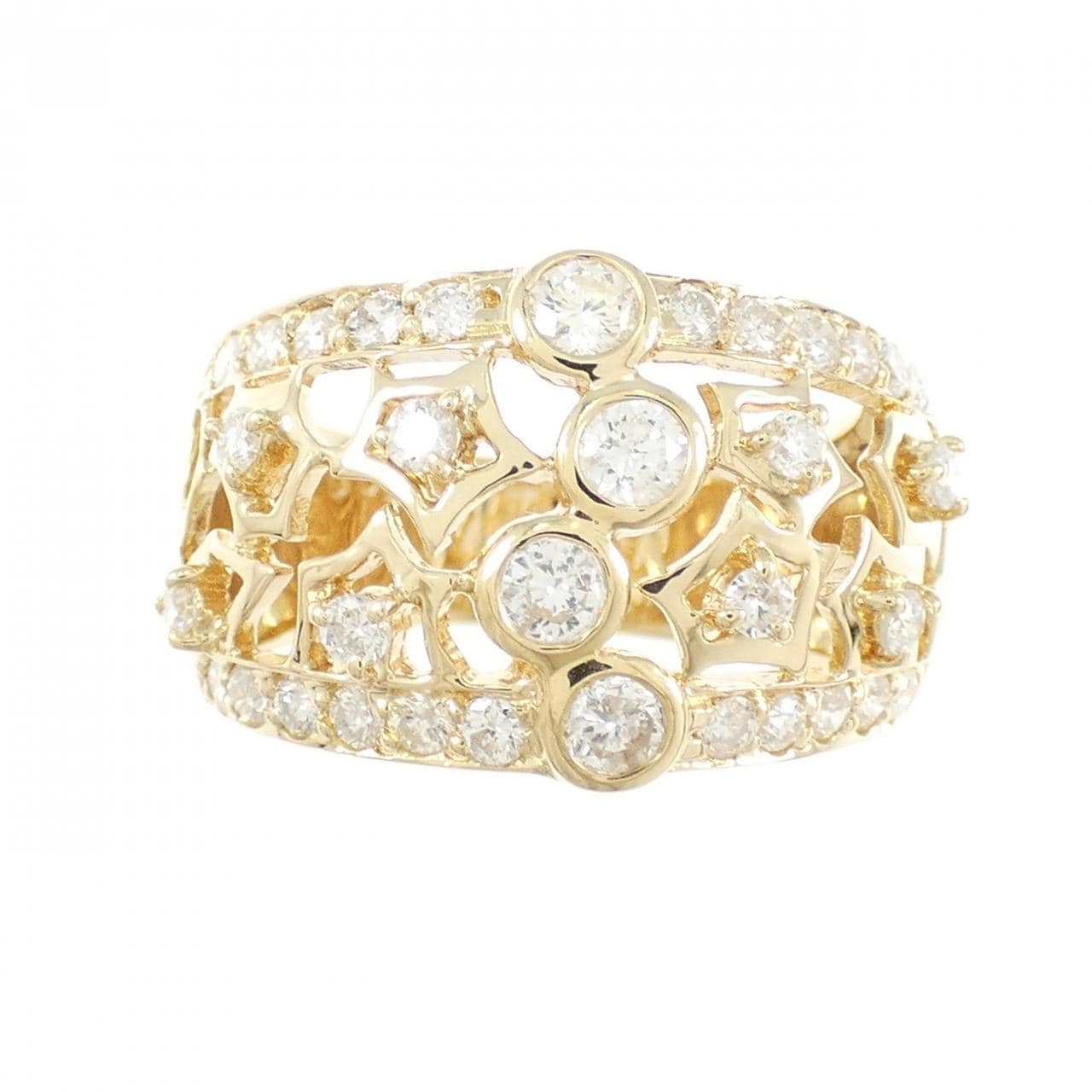 K18YG ダイヤモンド リング 0.87CT
