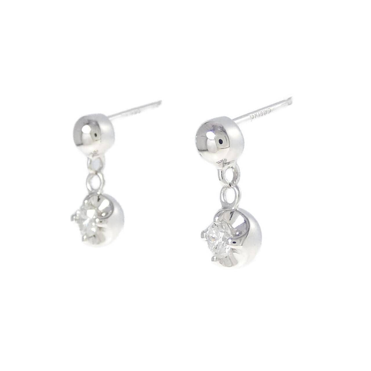 K18WG ダイヤモンド ピアス 0.20CT