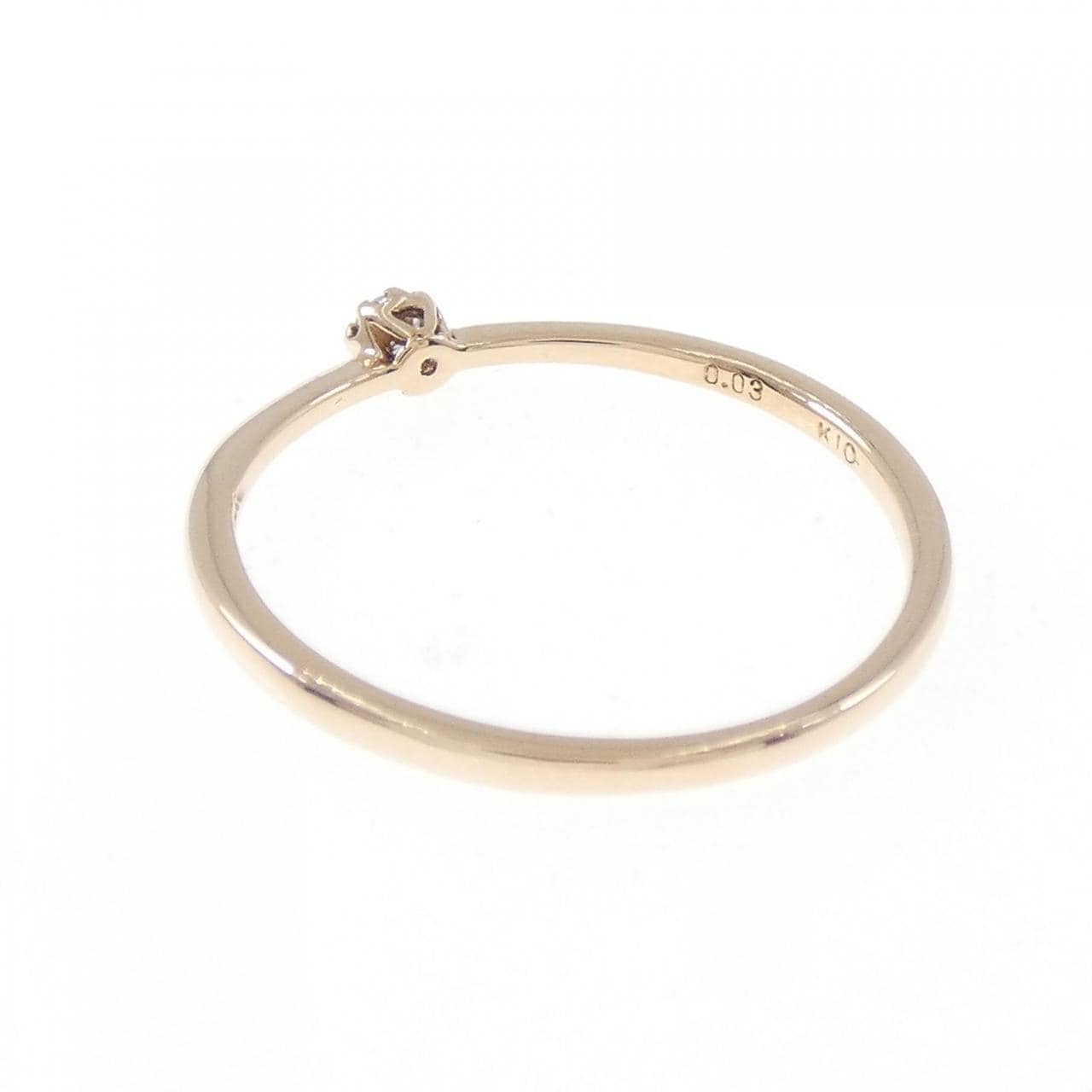 アガット ダイヤモンド リング 0.03CT