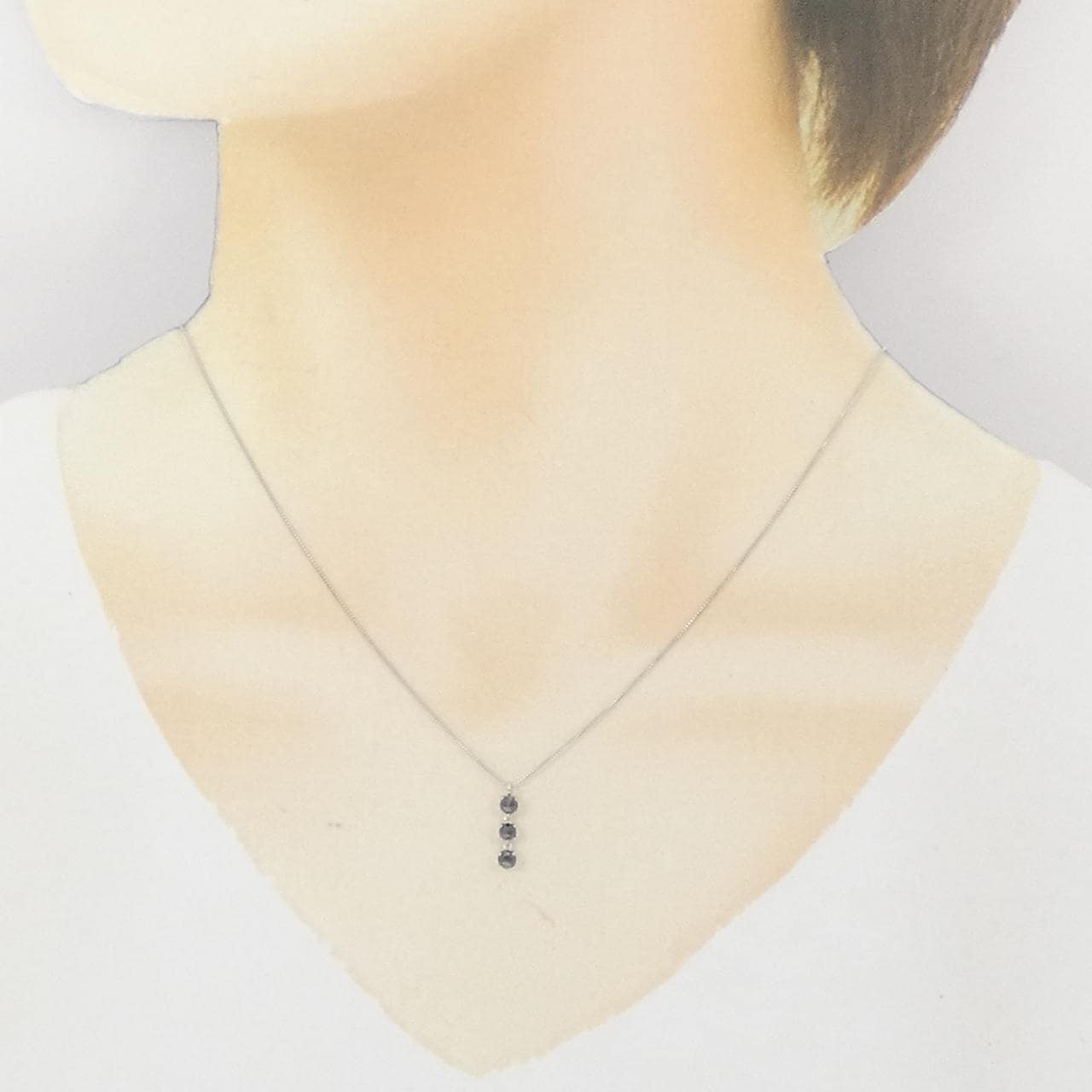 K10WG ダイヤモンド ネックレス 0.30CT