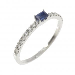 【新品】PT900 サファイヤ リング 0.10CT