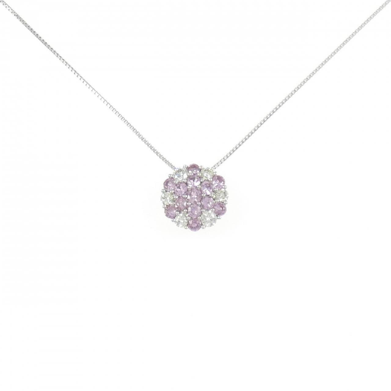 K18WG藍寶石項鏈