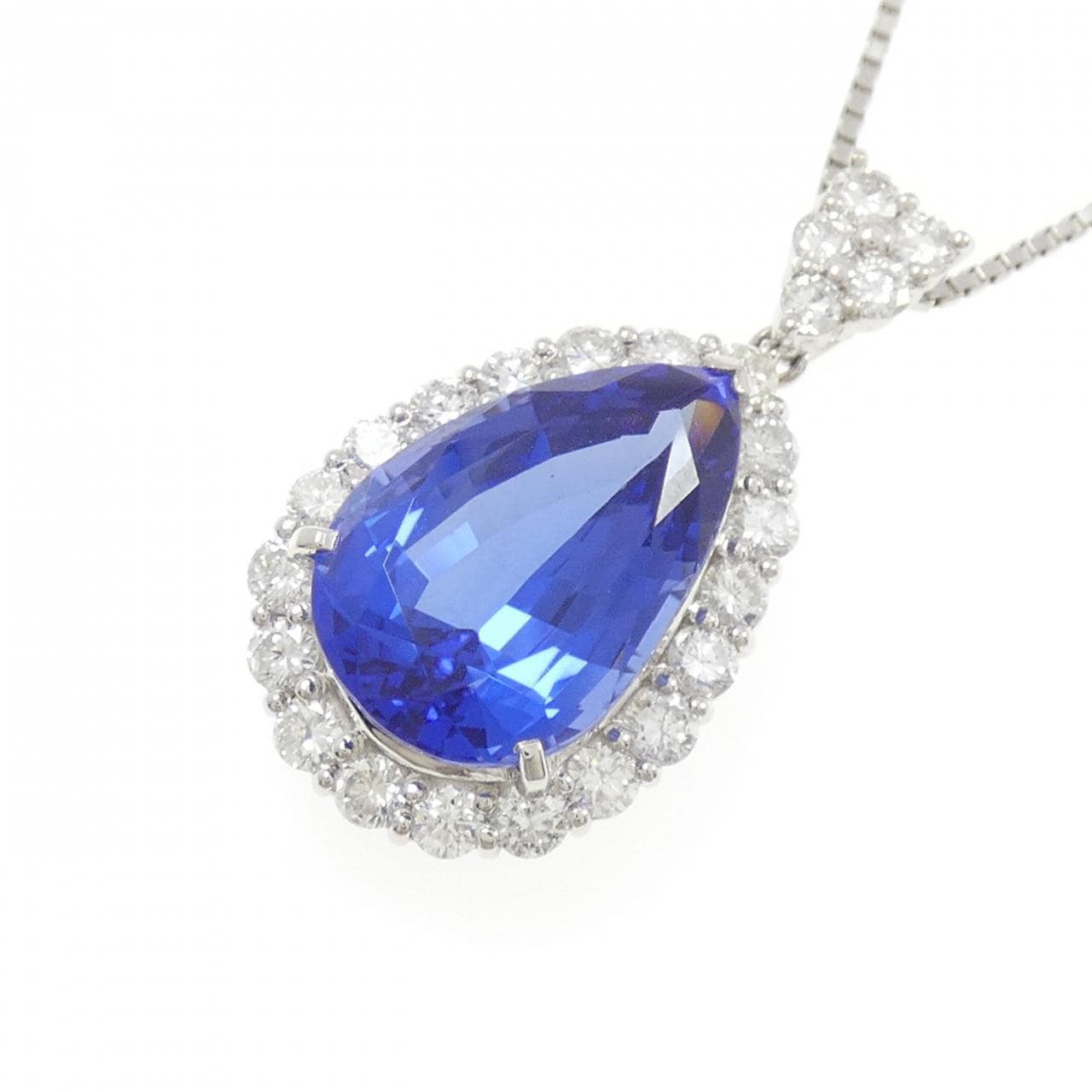PT900/PT850 タンザナイト ネックレス 9.81CT
