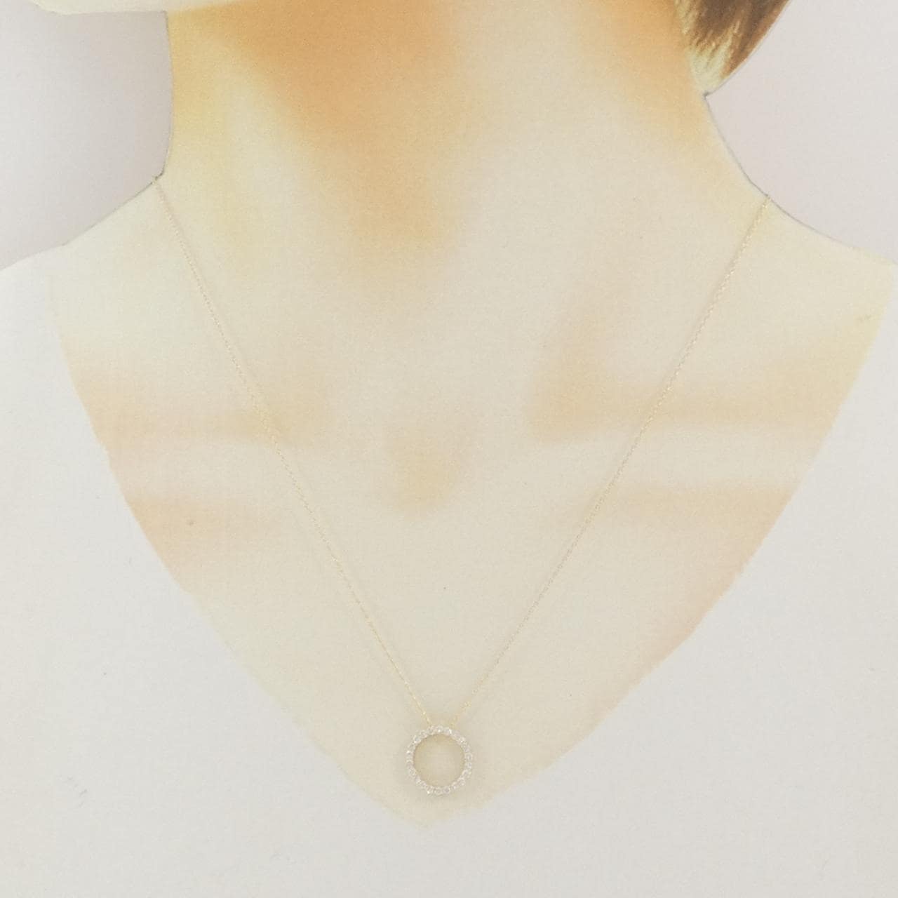 【リメイク】K10YG ダイヤモンド ネックレス 0.30CT